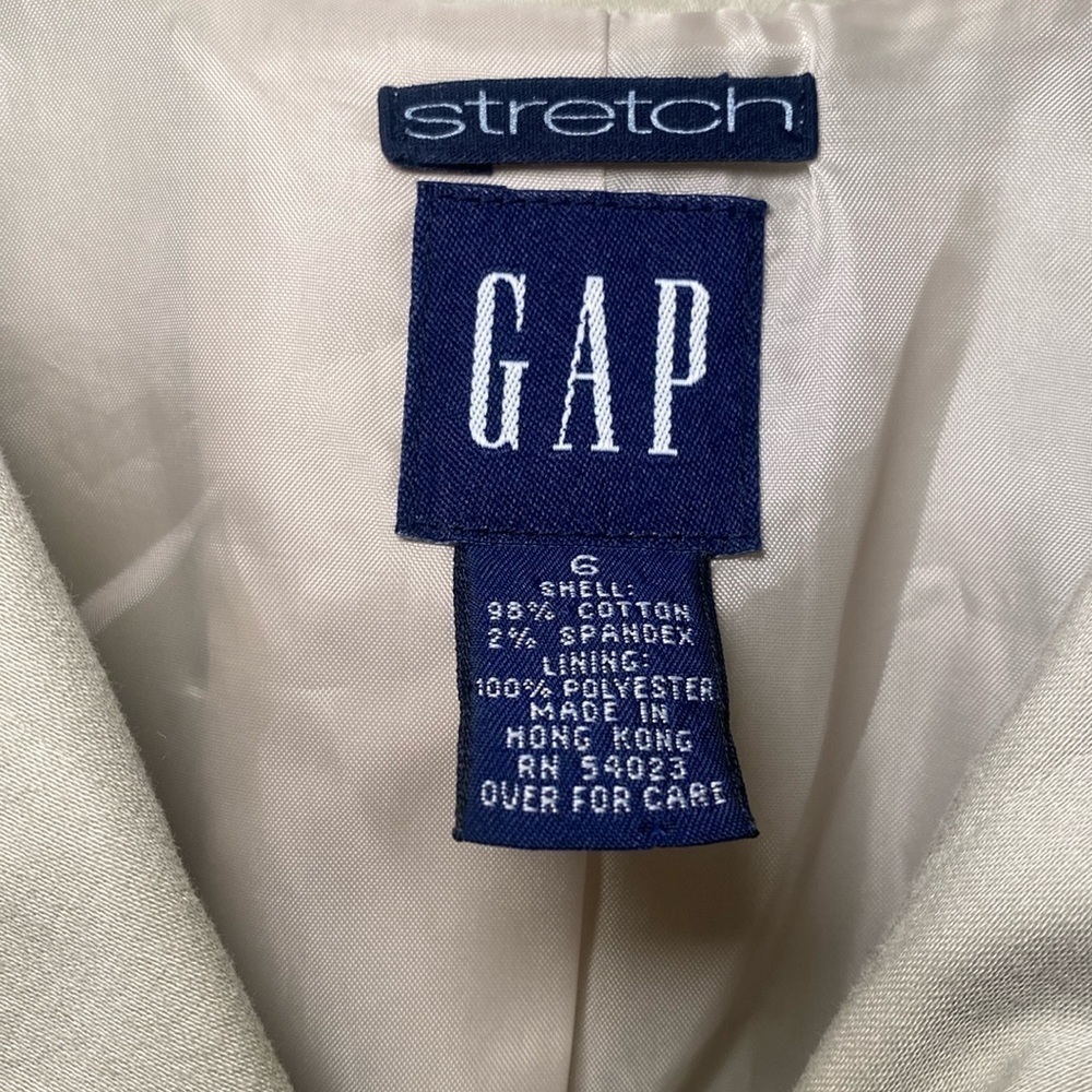 Gap Vintage Women’s Beige / Tan Blazer Suit Jacket Separate Size 6 EUC - Picture 3 of 15